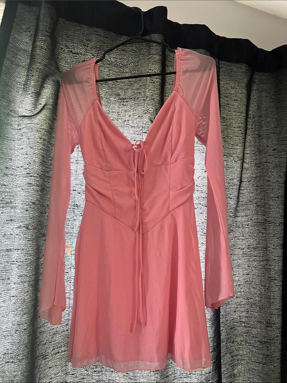 Pink Long-Sleeve Dress - Ladies